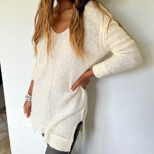 Cream Alpaca Free People Sweater/Tunic